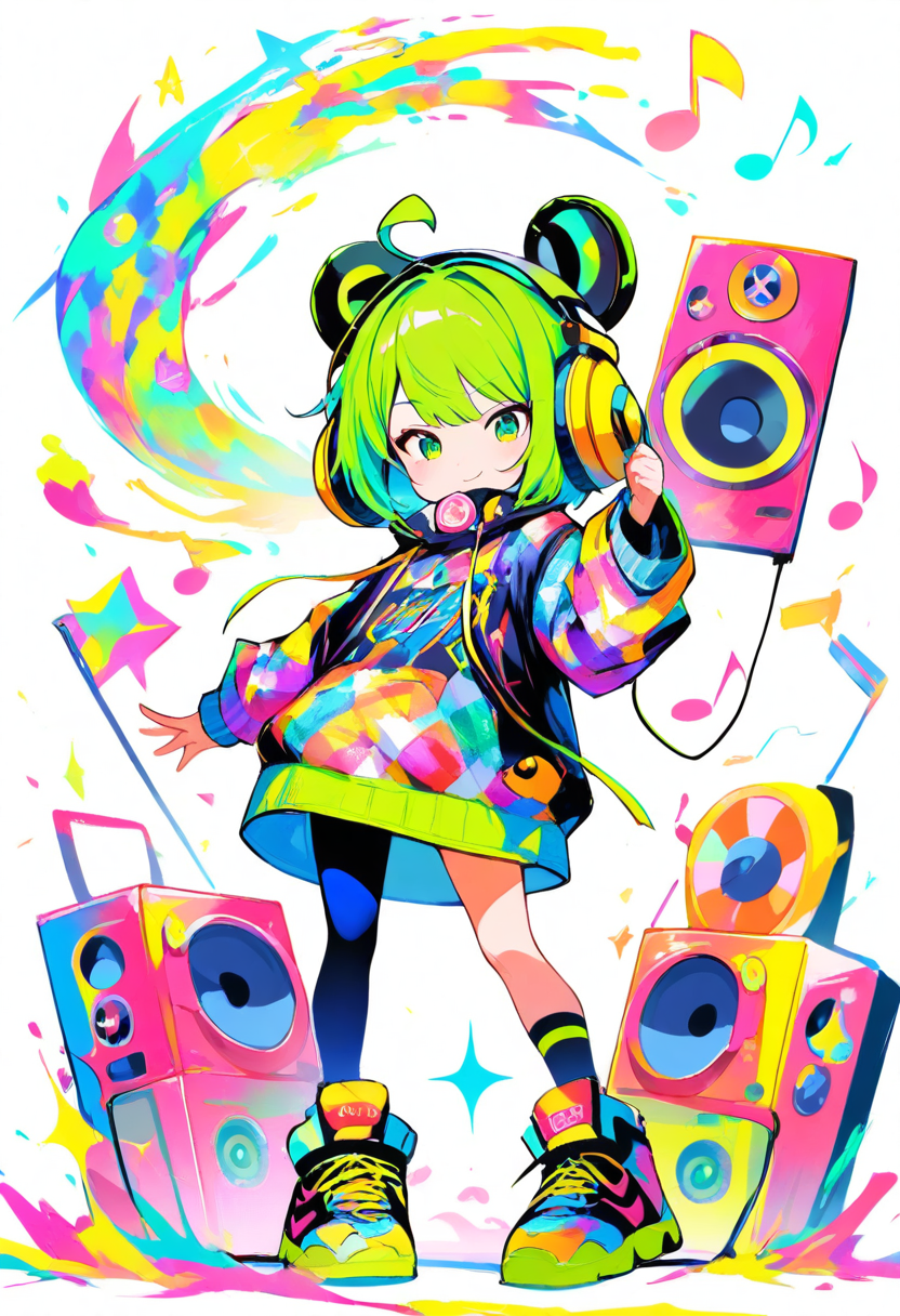 An angelic singer with white wings and golden harp, flowing white dress and glowing halo, ethereal singing pose